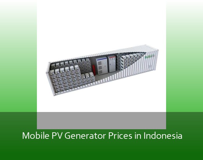 Mobile PV Generator Prices in Indonesia